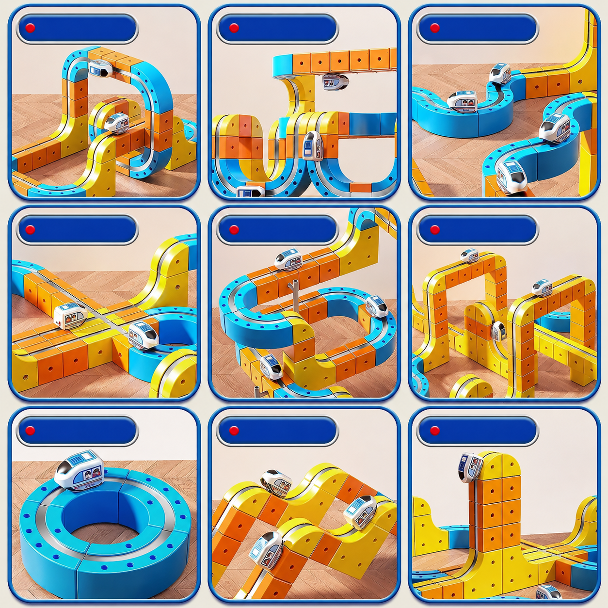 Magnetic Electric Train Track Building Set