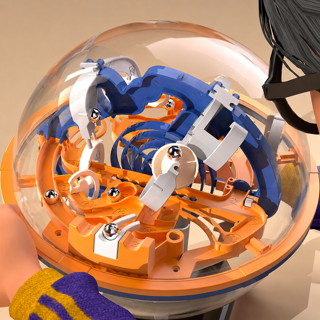 3D Maze Ball Brain Teaser