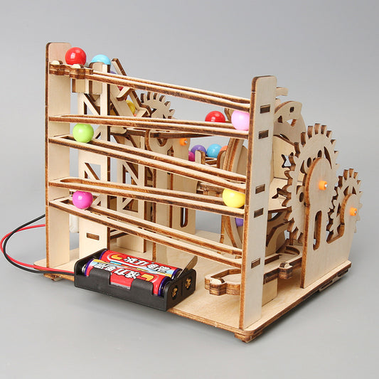 DIY Mechanical Marble Run STEM Kit