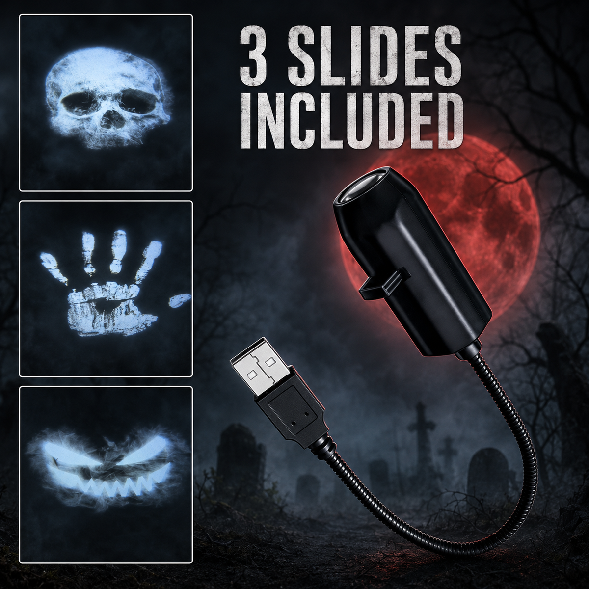 🔥BUY 1 GET 1 FREE!🔥Plug‑and‑Play HD Holiday Projector, Multi‑Scene Projection Light for Christmas, Halloween & Faith‑Themed Decor