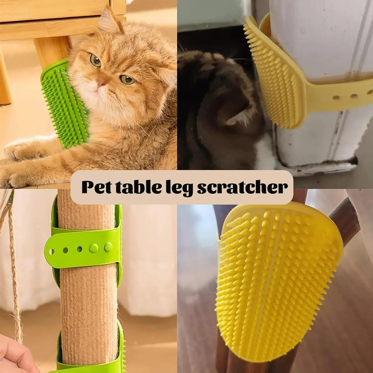 🔥Flash Sale⚡ Cat Self-Grooming Strap: Brush, Massage & De-Shed in One