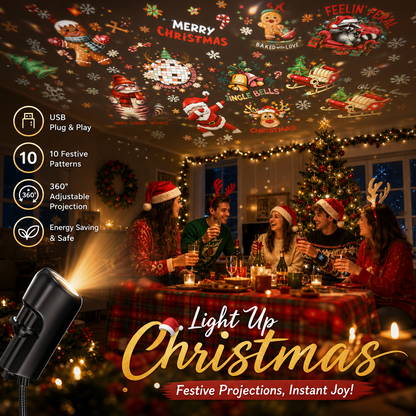 🔥BUY 1 GET 1 FREE!🔥Plug‑and‑Play HD Holiday Projector, Multi‑Scene Projection Light for Christmas, Halloween & Faith‑Themed Decor