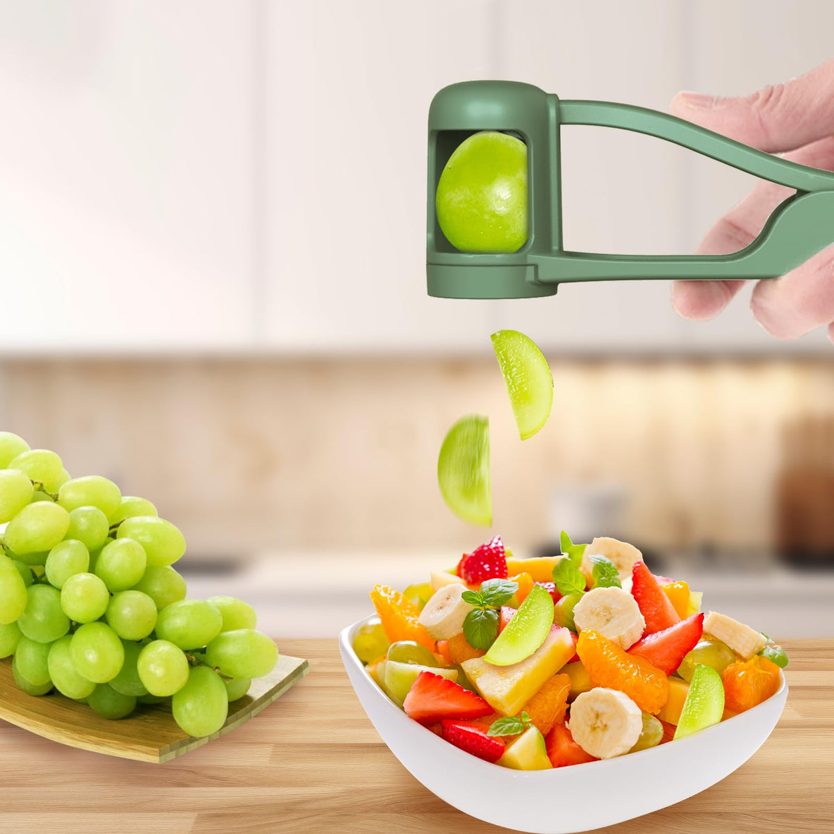 🔥LAST DAY BUY 1 GET 1 FREE - Professional Grape Cutter & Small Fruit Slicer Tool