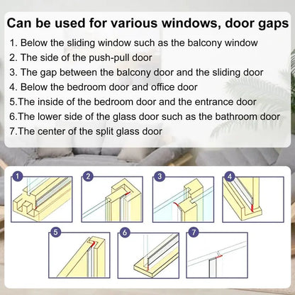🔥BUY 1 GET 1 FREE!🔥-16.4Ft Door Weather Stripping | Adhesive Draft Stopper Seal Strip for Doors, Windows & Shower Doors