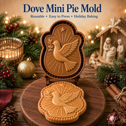 🔥BUY 2 GET 3 FREE✝️ Faith & Nativity Christmas Mini Pie Mold Collection | Reusable Embossed Molds for Shaping Detailed Praying Jesus, Nativity Stable and so on Pies🥧✨