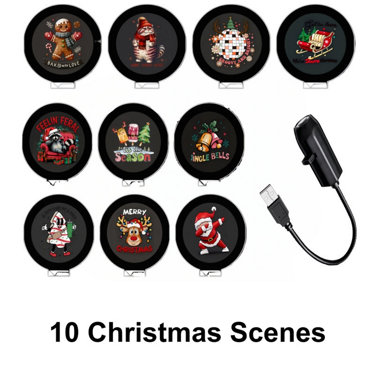 🔥BUY 1 GET 1 FREE!🔥Plug‑and‑Play HD Holiday Projector, Multi‑Scene Projection Light for Christmas, Halloween & Faith‑Themed Decor