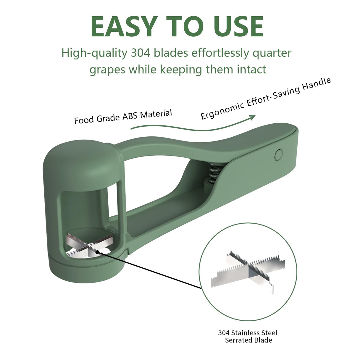 🔥LAST DAY BUY 1 GET 1 FREE - Professional Grape Cutter & Small Fruit Slicer Tool