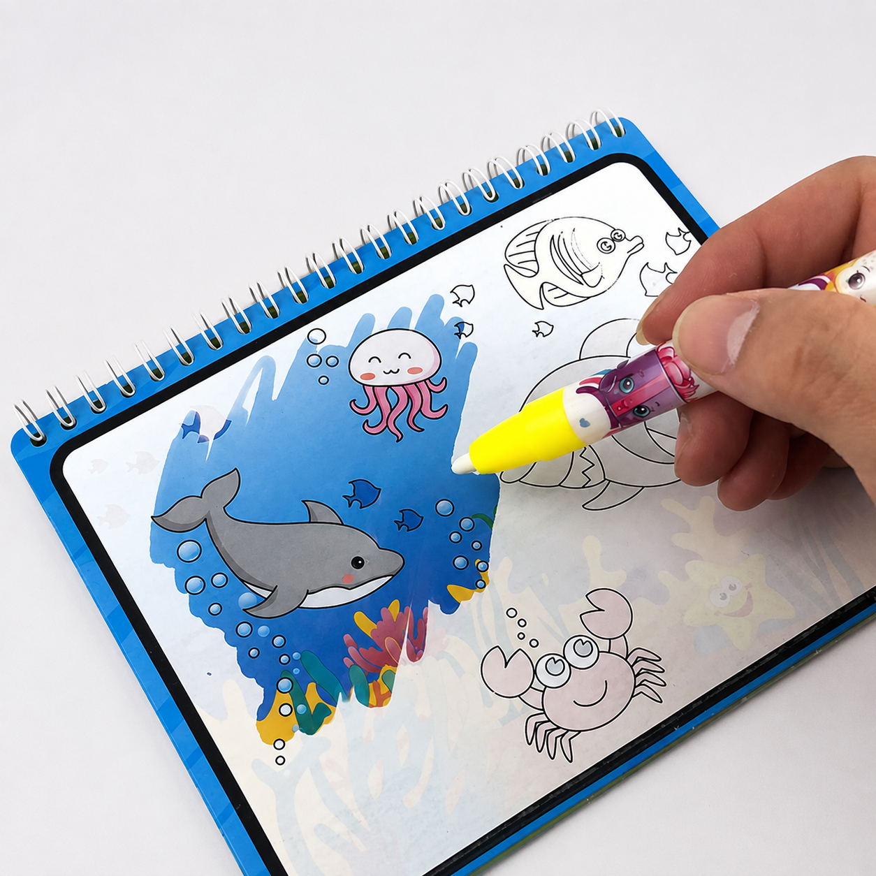 Reusable Magic Water Coloring Book for Kids