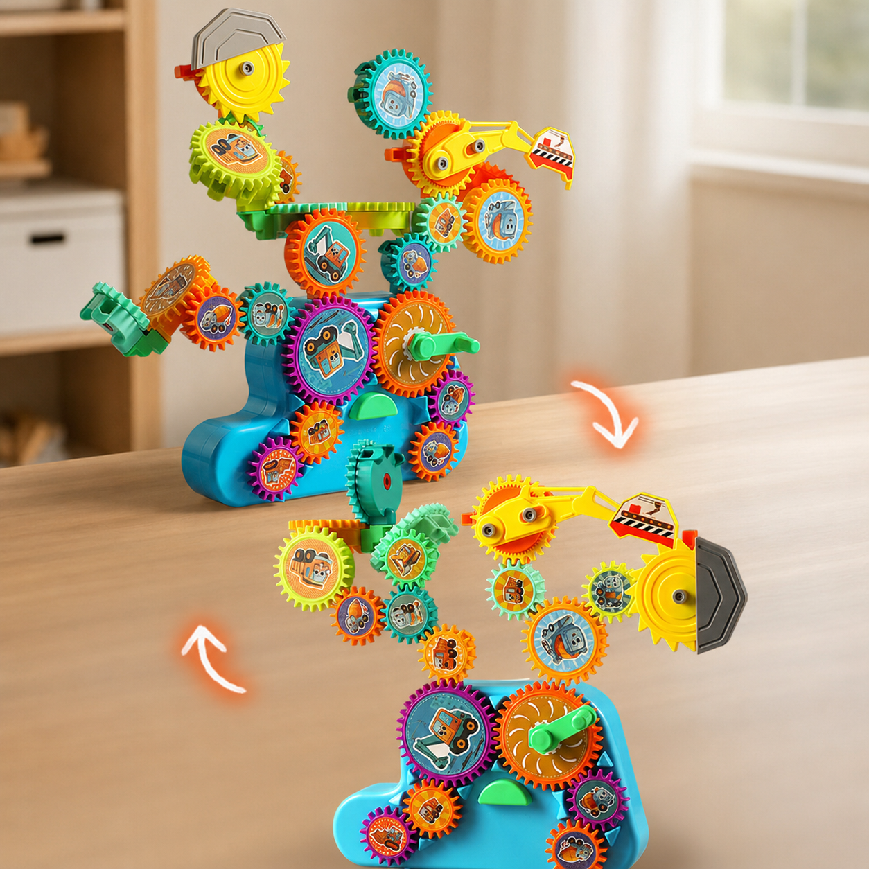 Motorized Gear Building Blocks Set