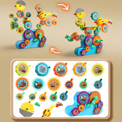 Motorized Gear Building Blocks Set