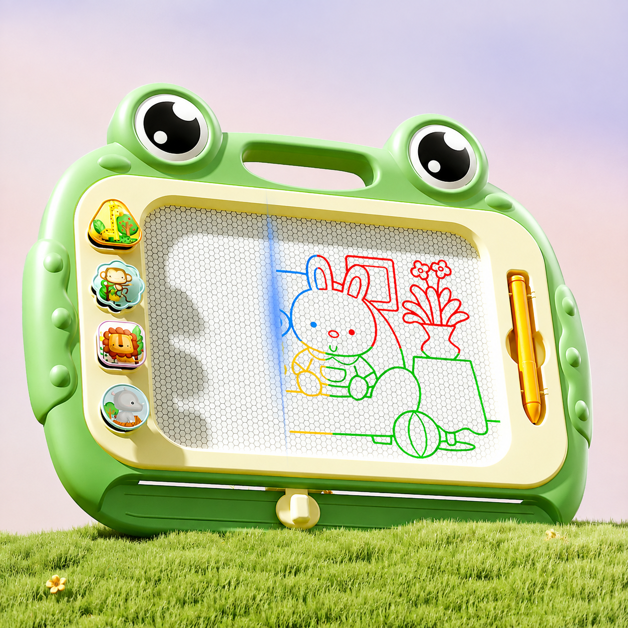 8-Color Magnetic Drawing Board for Kids