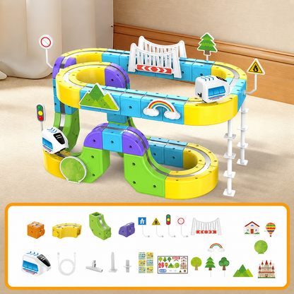 Magnetic Electric Train Track Building Set