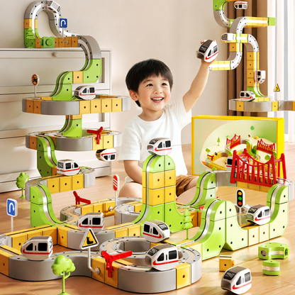 Magnetic Electric Train Track Building Set