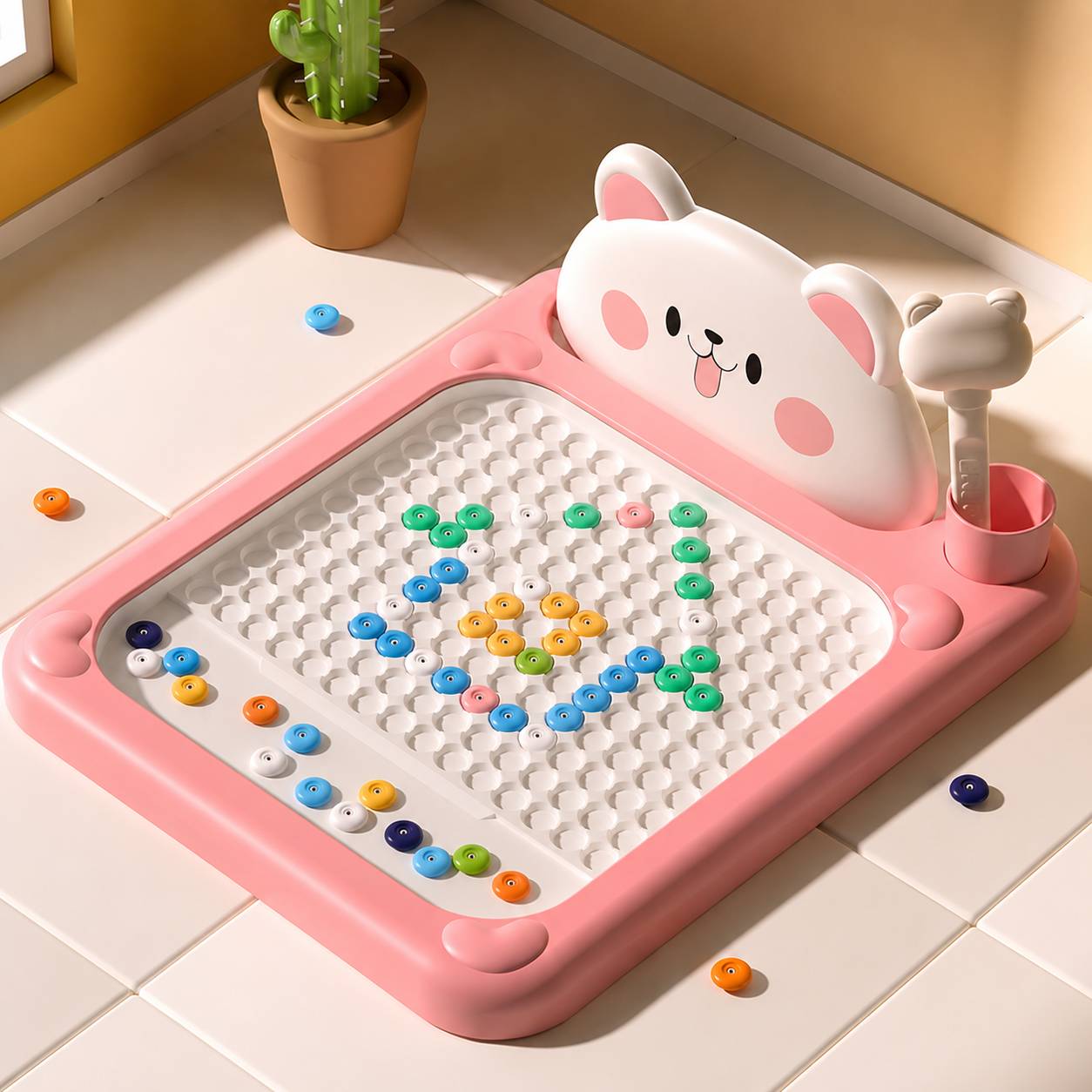 Magnetic Bead Drawing Board for Kids