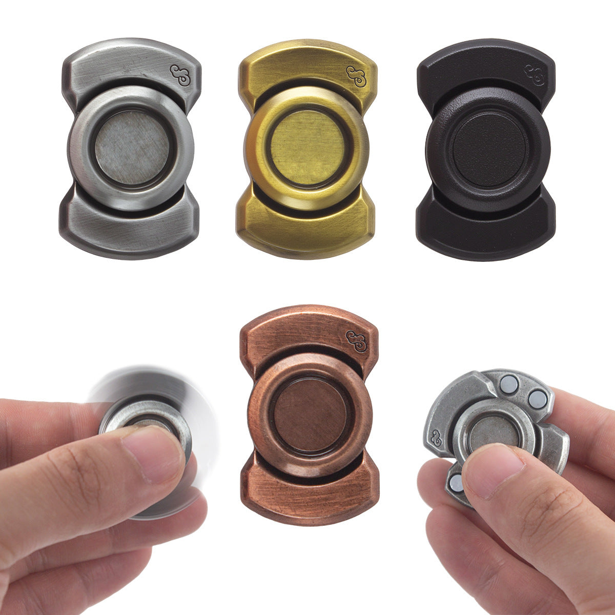 3-in-1 Alloy EDC Fidget Spinner