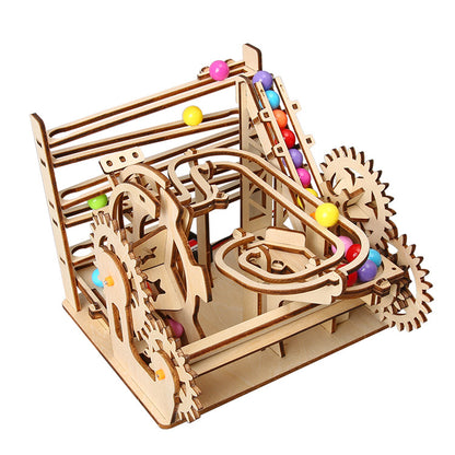 DIY Mechanical Marble Run STEM Kit