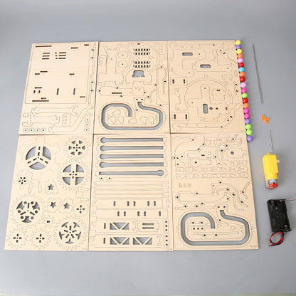 DIY Mechanical Marble Run STEM Kit