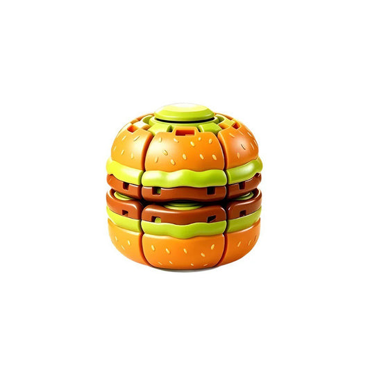 Press & Spin Hamburger Fidget Toy