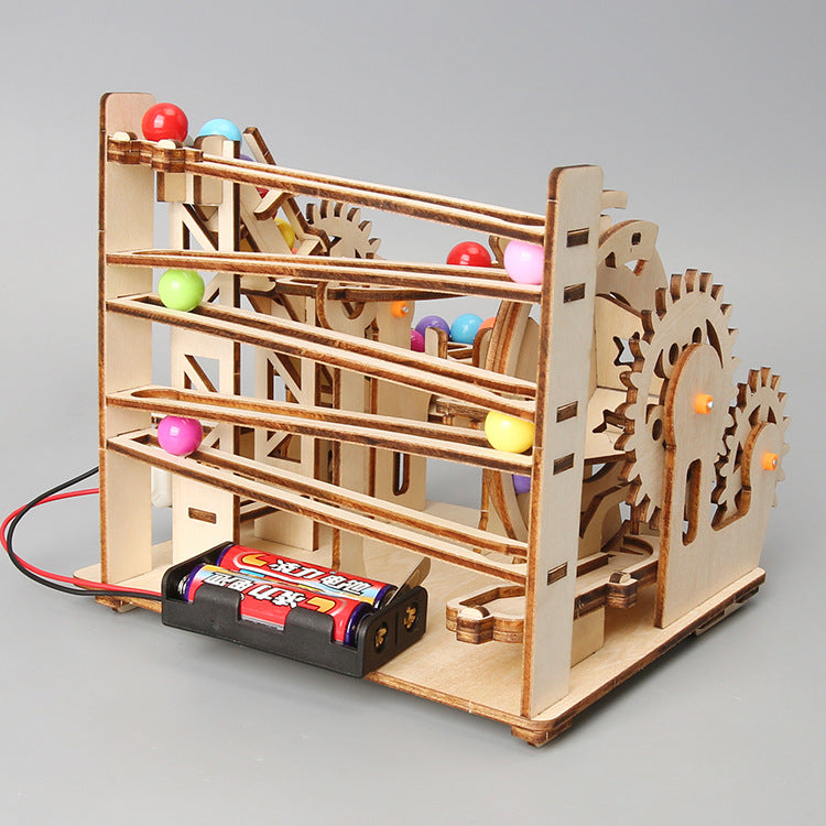 DIY Mechanical Marble Run STEM Kit