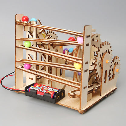 DIY Mechanical Marble Run STEM Kit