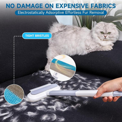 🔥BUY 1 GET 1 FREE!🔥Upgraded Reusable Pet Hair Remover Brush – Extra-Long Handle Lint Cleaner for Dog & Cat Hair