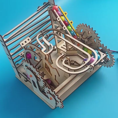DIY Mechanical Marble Run STEM Kit
