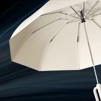 Automatic Folding Umbrella, 1 Count Portable Rain Umbrella with Loop Buckle, Windproof & Waterproof Umbrella for Men & Women